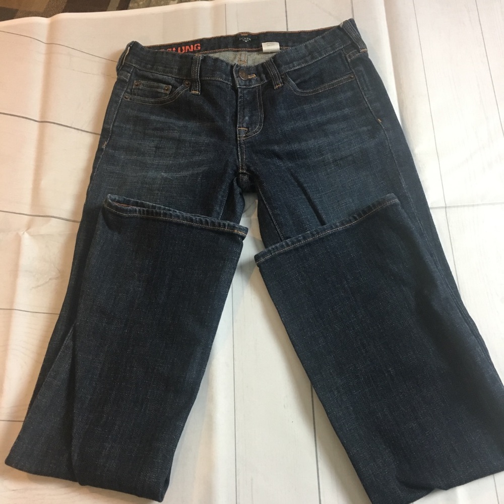J.Crew Stretch Hipslung Jeans Boot Cut Size 27R